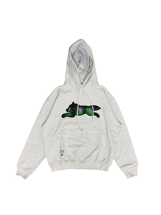 【ICE CREAM - アイスクリーム】APPLIQUE LOGO HOODIE RUNNING DOG / GRAY/GREEN (フーディ/グレー/グリーン)