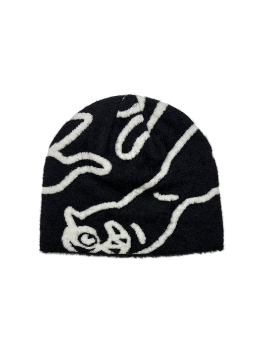 【ICE CREAM - アイスクリーム】HENDERSON JACQUARD PATTERN KNIT CAP / BLACK (ビーニー/ブラック)
