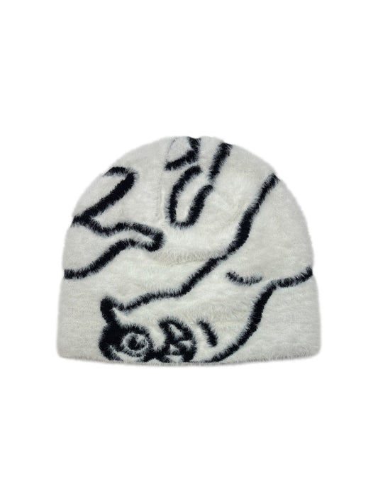 【ICE CREAM - アイスクリーム】HENDERSON JACQUARD PATTERN KNIT CAP / WHITE (ビーニー/ホワイト)