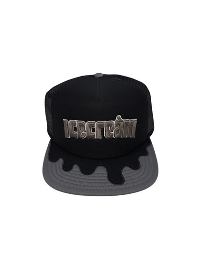 【ICE CREAM - アイスクリーム】DRIPPY TRUCKER HAT / BLACK (キャップ/ブラック)