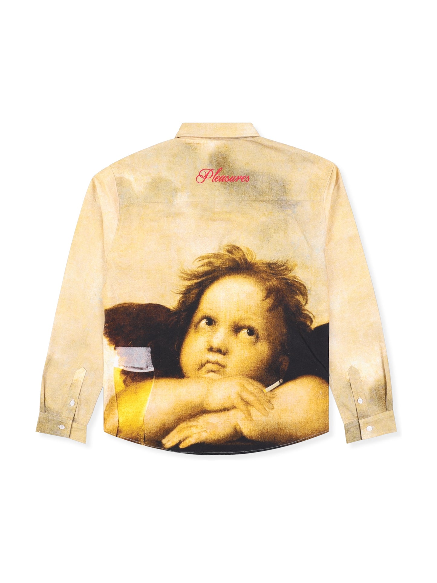 【PLEASURES - プレジャーズ】CHERUB BUTTON UP / MULTI (シャツ/マルチ)