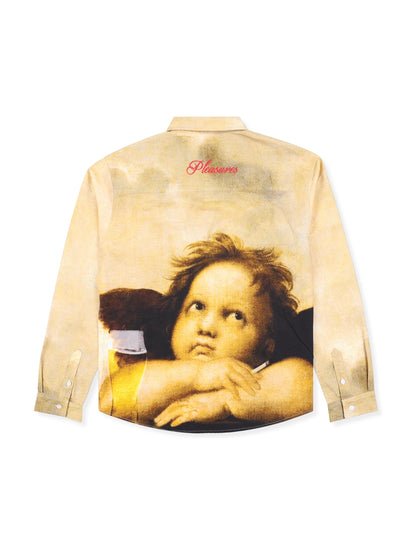 【PLEASURES - プレジャーズ】CHERUB BUTTON UP / MULTI (シャツ/マルチ)