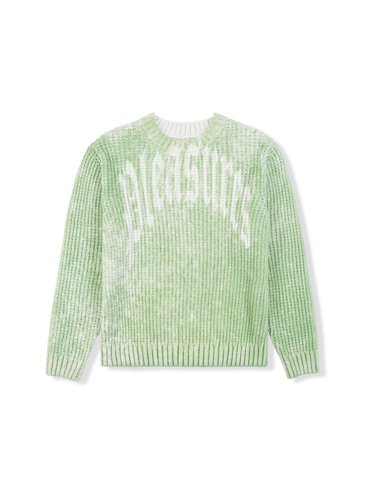 【PLEASURES - プレジャーズ】ACID SWEATER / GREEN (ニット/グリーン)