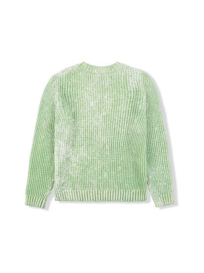 【PLEASURES - プレジャーズ】ACID SWEATER / GREEN (ニット/グリーン)