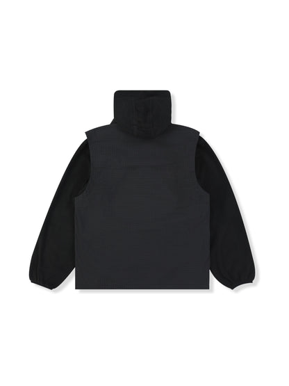 【PLEASURES - プレジャーズ】OVERTURE CONVERTIBLE JACKET / BLACK (ジャケット/ブラック)