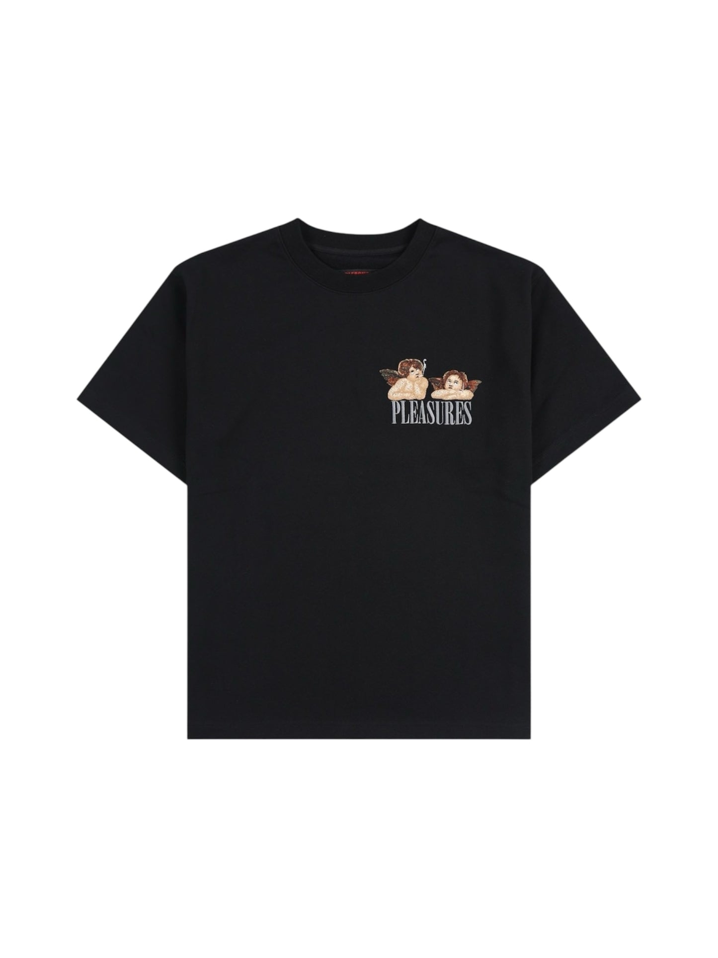 【PLEASURES - プレジャーズ】DYNAMIC SHORT SLEEVE CREWNECK / BLACK (Tシャツ/ブラック)