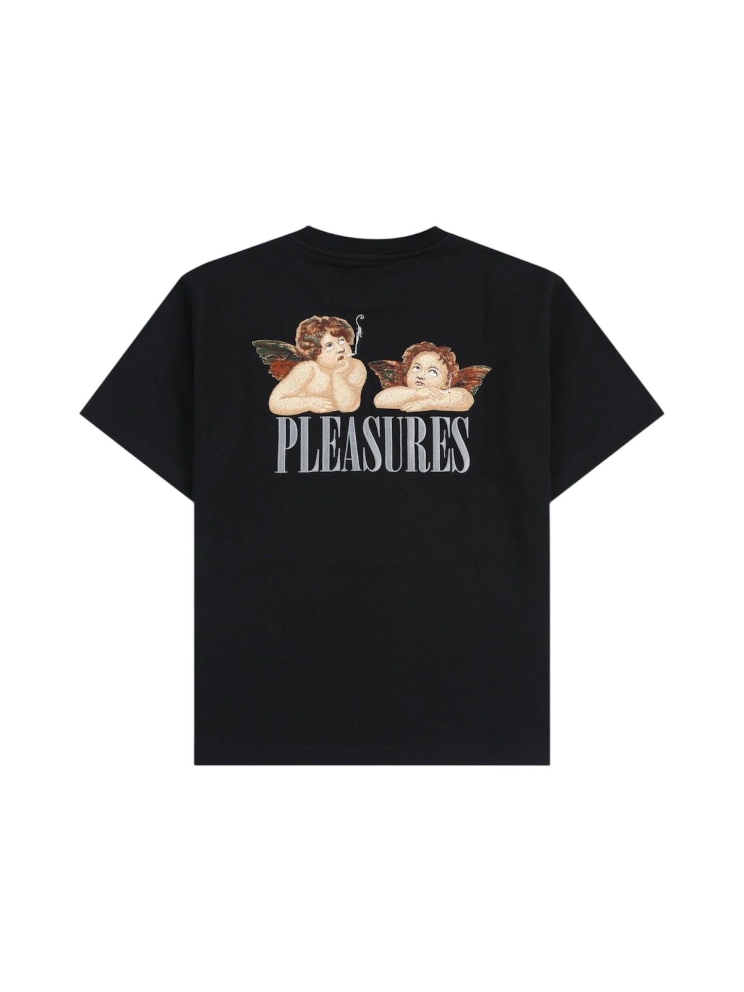 【PLEASURES - プレジャーズ】DYNAMIC SHORT SLEEVE CREWNECK / BLACK (Tシャツ/ブラック)
