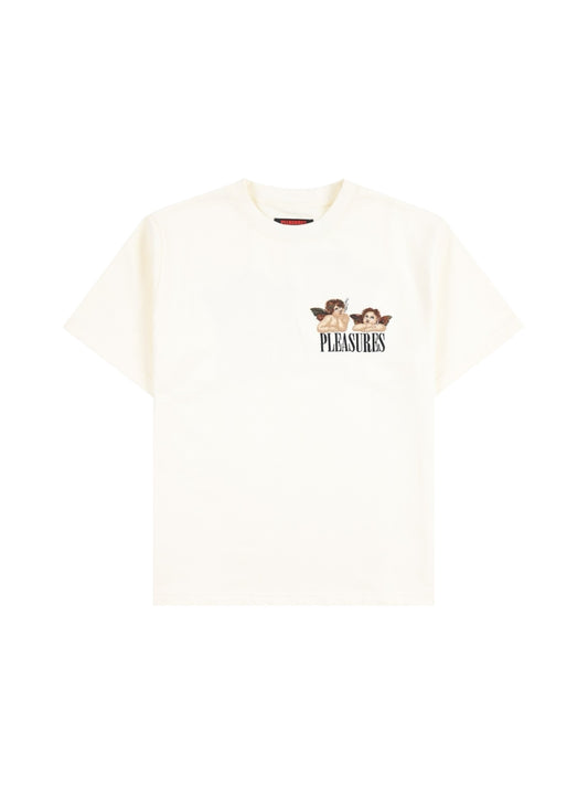 【PLEASURES - プレジャーズ】DYNAMIC SHORT SLEEVE CREWNECK / ECRU (Tシャツ/エクリュ)