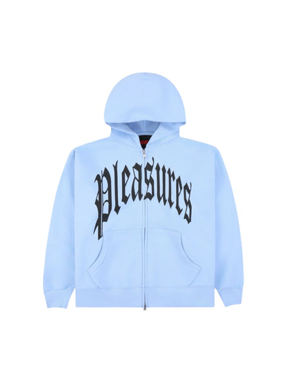 【PLEASURES - プレジャーズ】TWITCH ZIP HOODIE / BLUE (フーディー/ブルー)