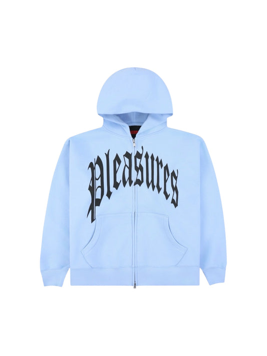 【PLEASURES - プレジャーズ】TWITCH ZIP HOODIE / BLUE (フーディー/ブルー)