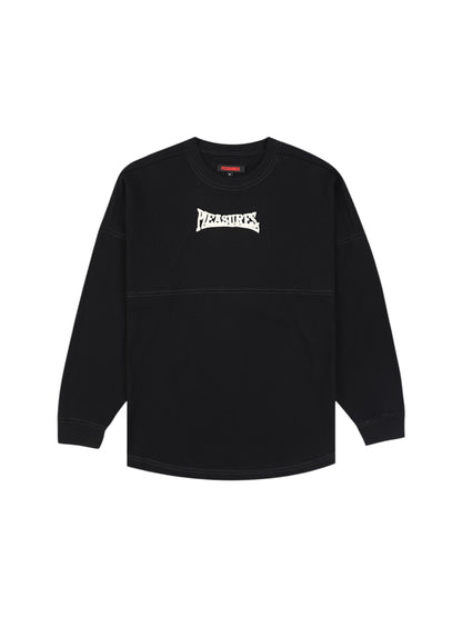 【PLEASURES - プレジャーズ】BULLDOG HEAVYWEIGHT LONG SLEEVE / BLACK (ロンT/ブラック)