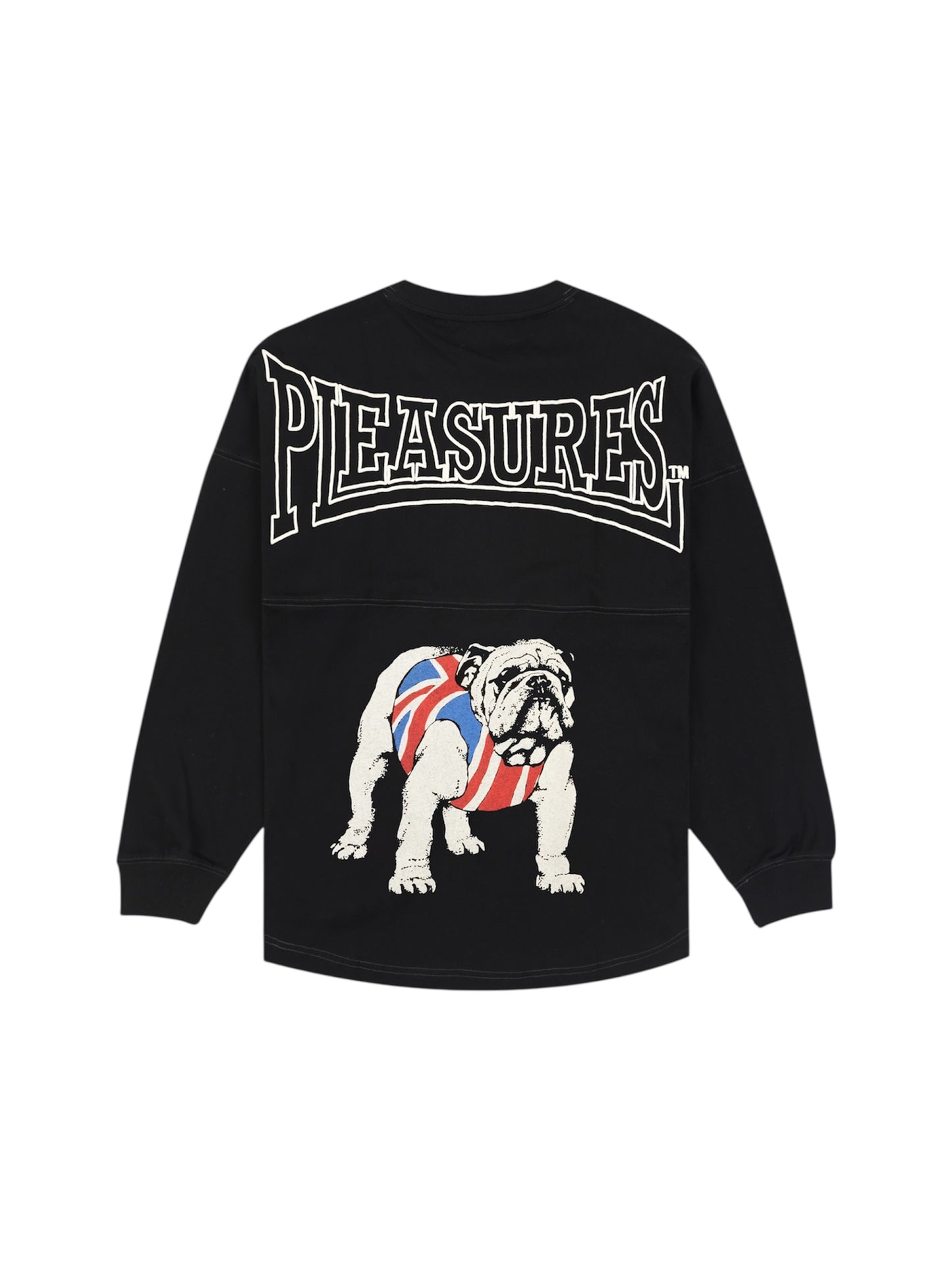 【PLEASURES - プレジャーズ】BULLDOG HEAVYWEIGHT LONG SLEEVE / BLACK (ロンT/ブラック)