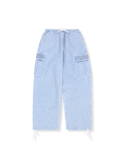【PLEASURES - プレジャーズ】KNITTED INDIGO CARGO PANTS  / INDIGO (パンツ/インディゴ)
