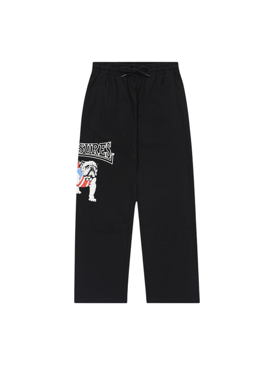 【PLEASURES - プレジャーズ】BULLDOG COTTON PANTS / BLACK (パンツ/ブラック)