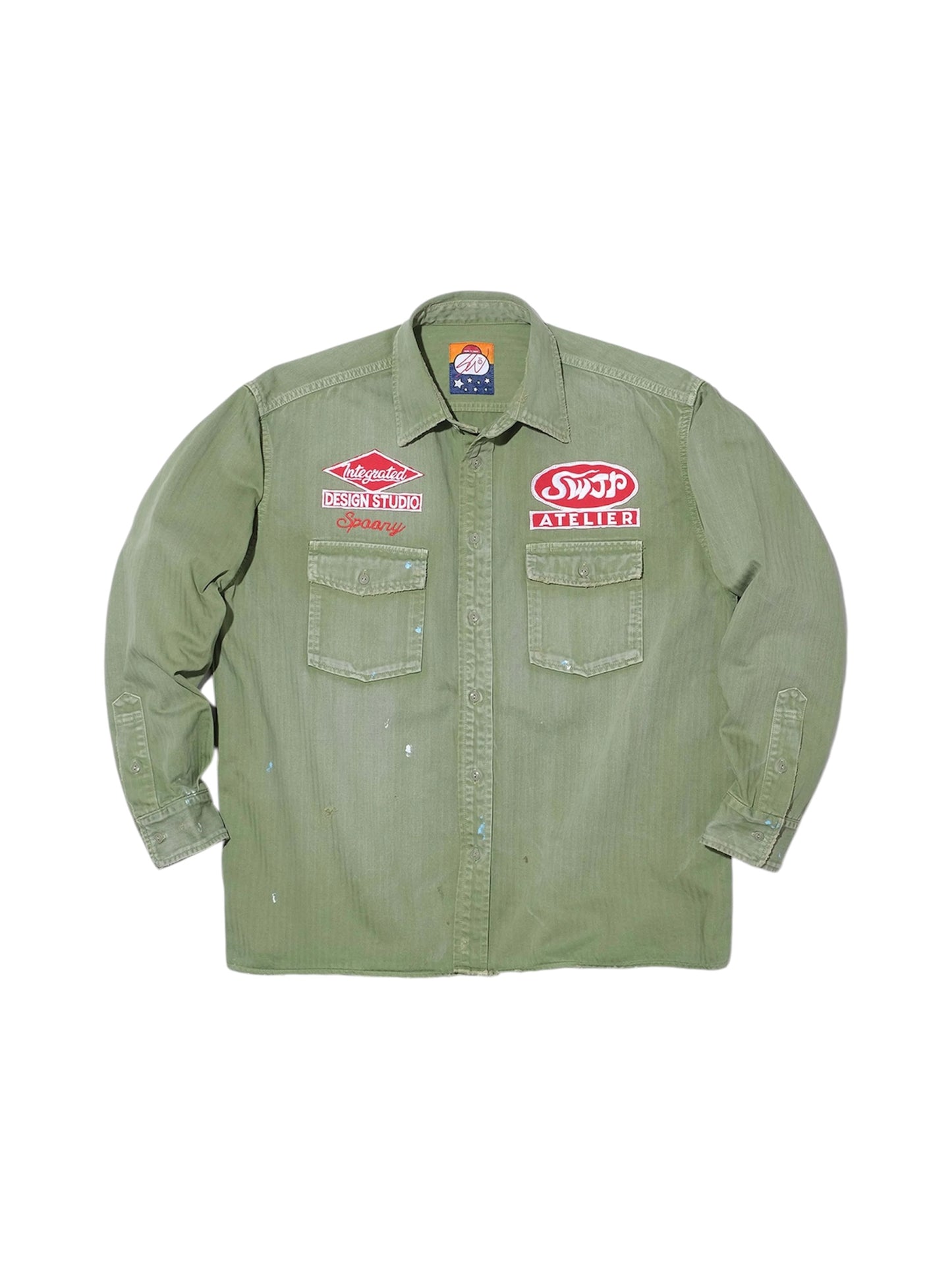 【SWJP - エスダブリュージェイピー】SWJP ATELIER SHIRT / LT GREEN（シャツ/ライトグリーン)