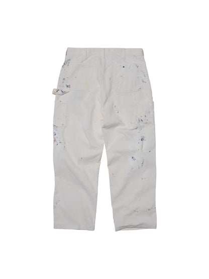 【SWJP - エスダブリュージェイピー】CORDUROY CARPENTER PAINTED PANTS / WHITE (パンツ/ホワイト)