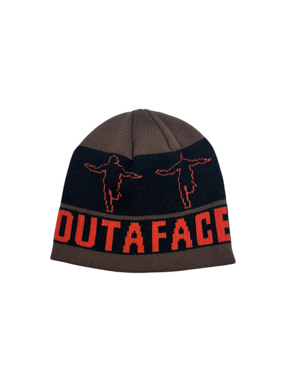 【HOCKEY - ホッケー 】EYES WITHOUT A FACE BEANIE / BROWN (ビーニー/ブラウン)