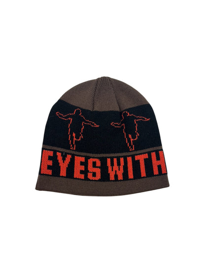 【HOCKEY - ホッケー 】EYES WITHOUT A FACE BEANIE / BROWN (ビーニー/ブラウン)