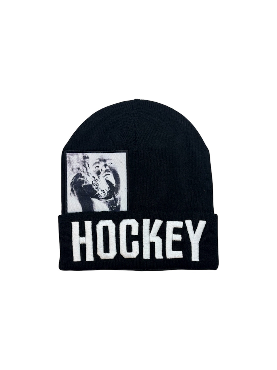 【HOCKEY - ホッケー 】 SERIOUS WARNING BEANIE / BLACK (ビーニー/ブラック)