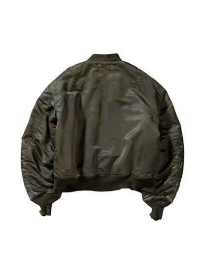 【ANACHRONORM - アナクロノーム】AN395 DIRTY NYLON MA-1 / OLIVE (ジャケット/オリーブ)