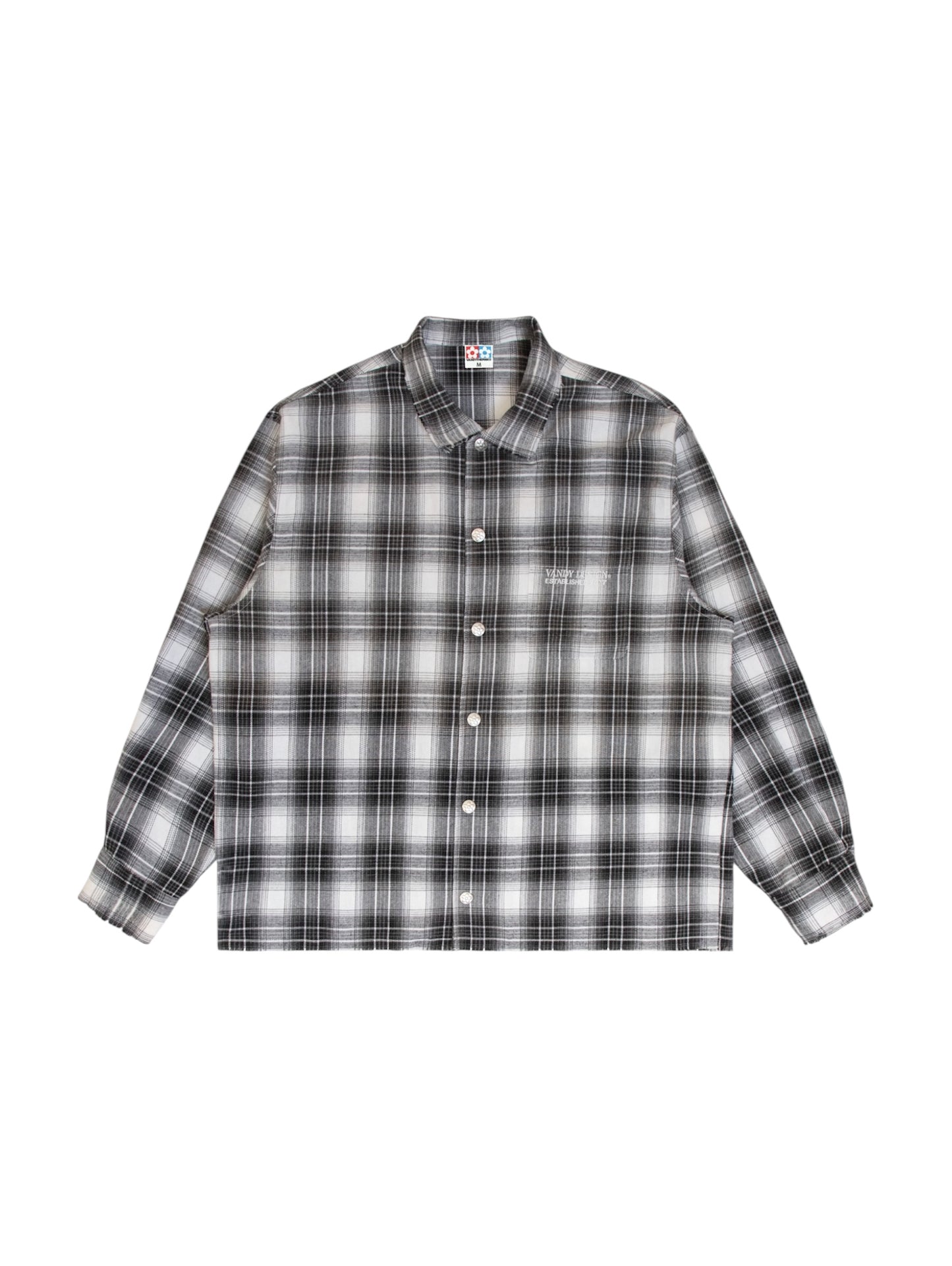 【VANDY THE PINK - ヴァンディー・ザ・ピンク】GREY FLOWER FLANNEL / GREY (シャツ/グレー)