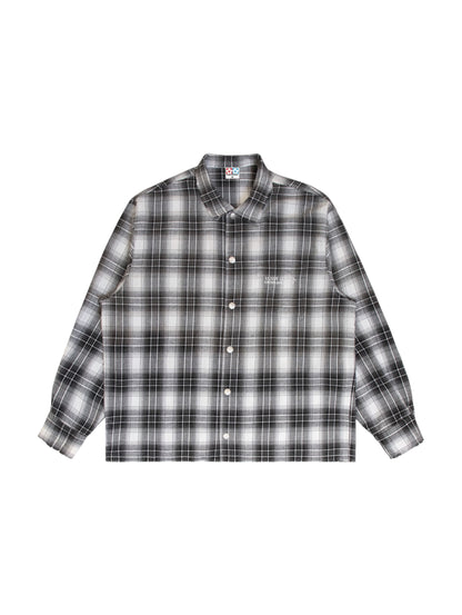 【VANDY THE PINK - ヴァンディー・ザ・ピンク】GREY FLOWER FLANNEL / GREY (シャツ/グレー)