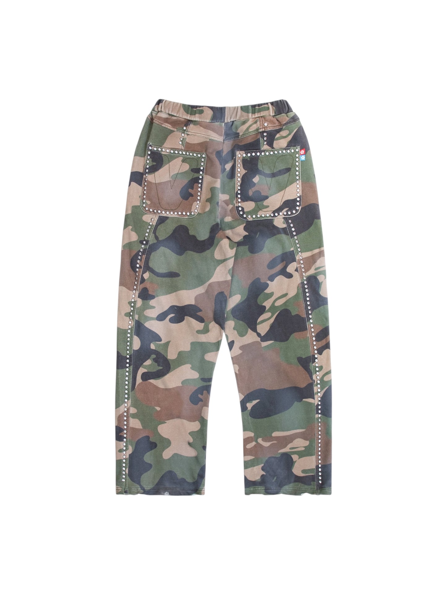 【VANDY THE PINK - ヴァンディー・ザ・ピンク】WASHED GREEN CAMO SWEATPANTS / WASHED CAMO (パンツ/ウォッシュドカモ)