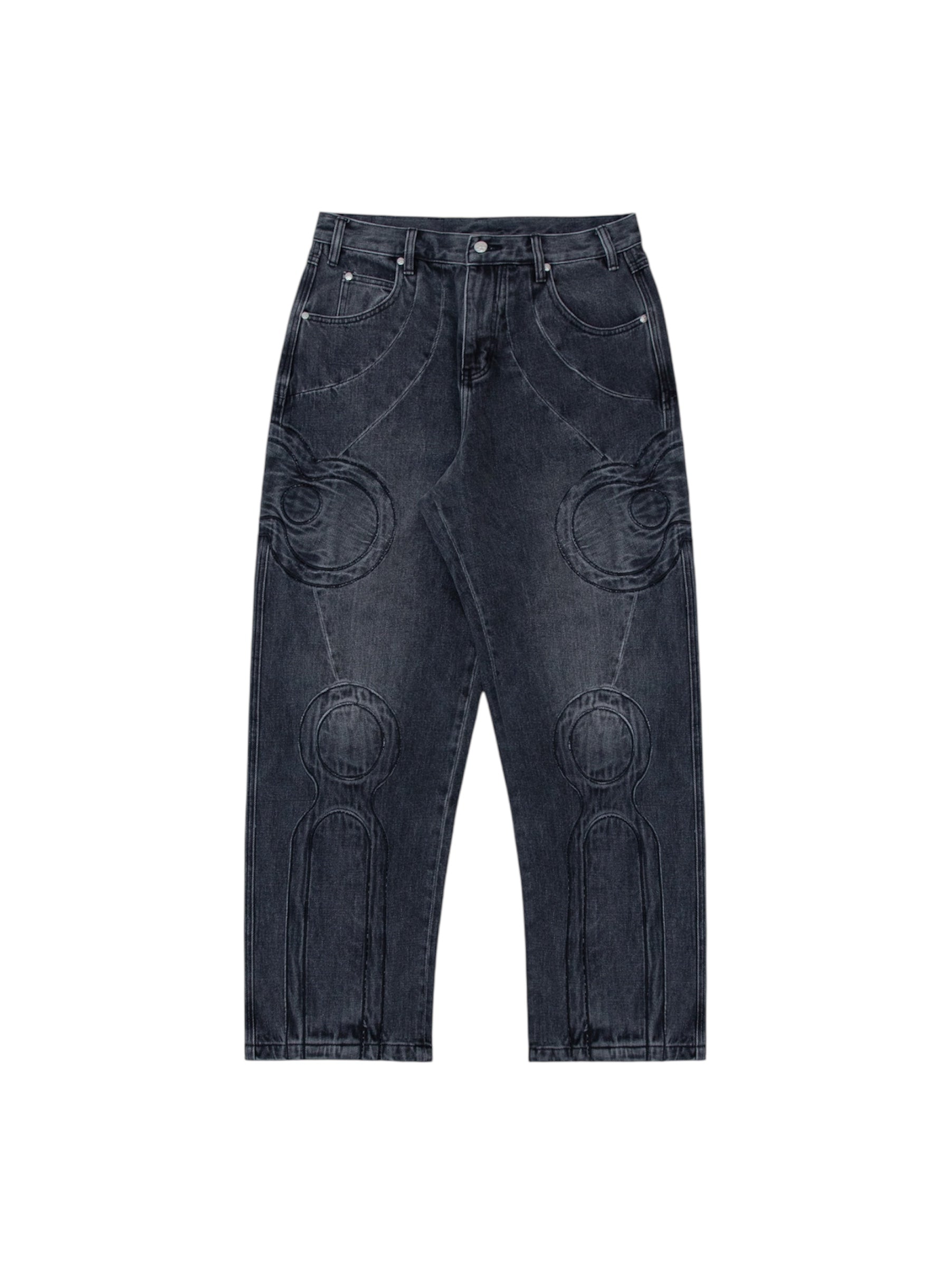 Vandy the Pink ダブルニー ジーンズ デニム ワークパンツ VANDY THE PINK - ヴァンディー・ザ・ピンク】RIDER DENIM / BLACK
