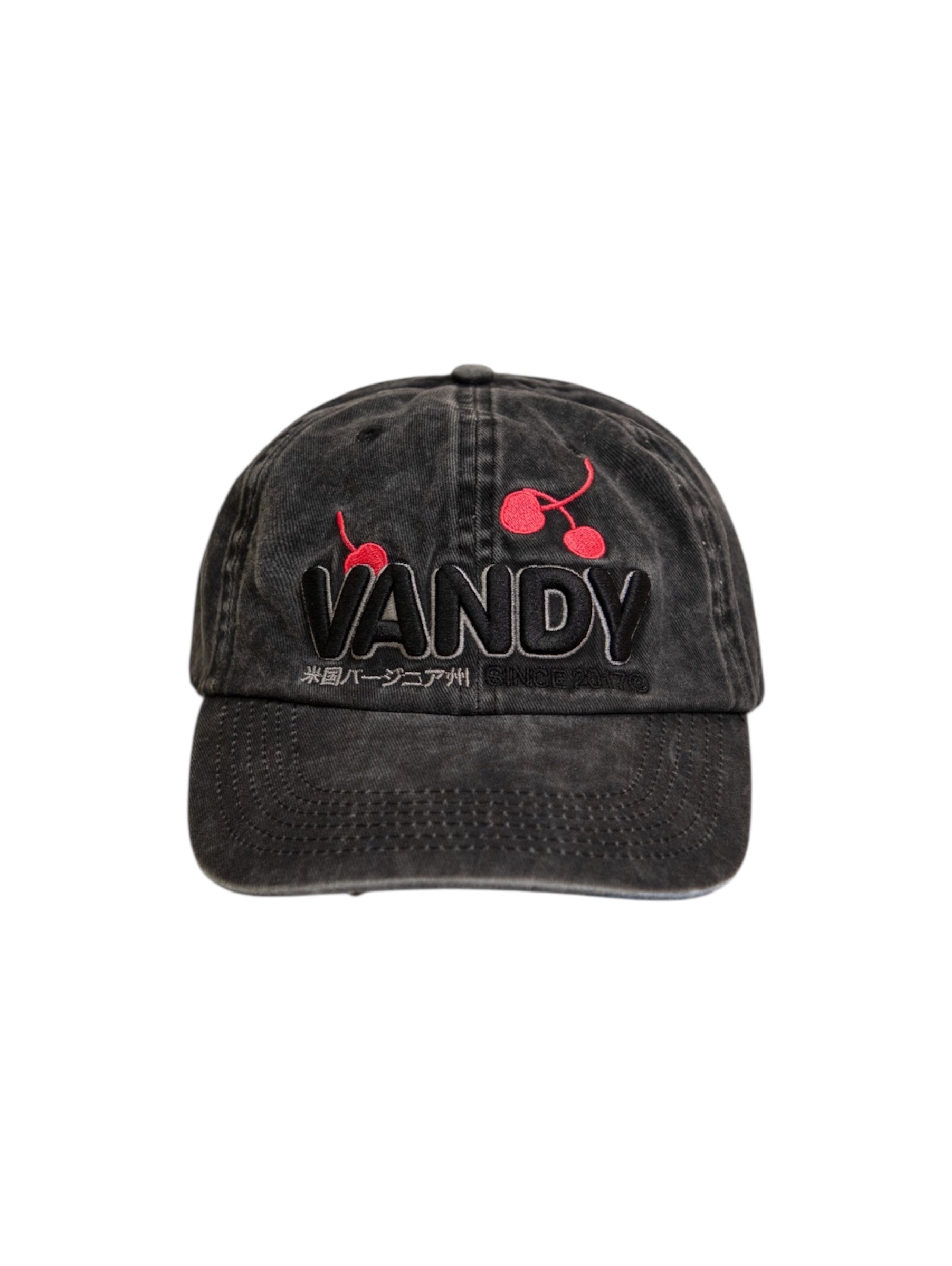 VANDY THE PINK - ヴァンディー・ザ・ピンク】CHERRY BALL CAP / BLACK