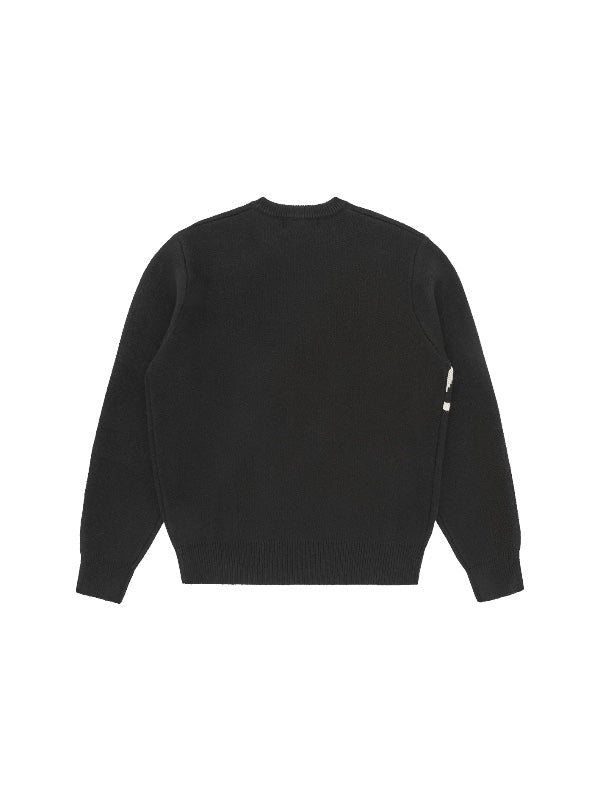 【Billionaire Boys Club-ビリオネアボーイズクラブ】 SCRIPT KNITTED CREWNECK / BLACK (ニット/ブラック)