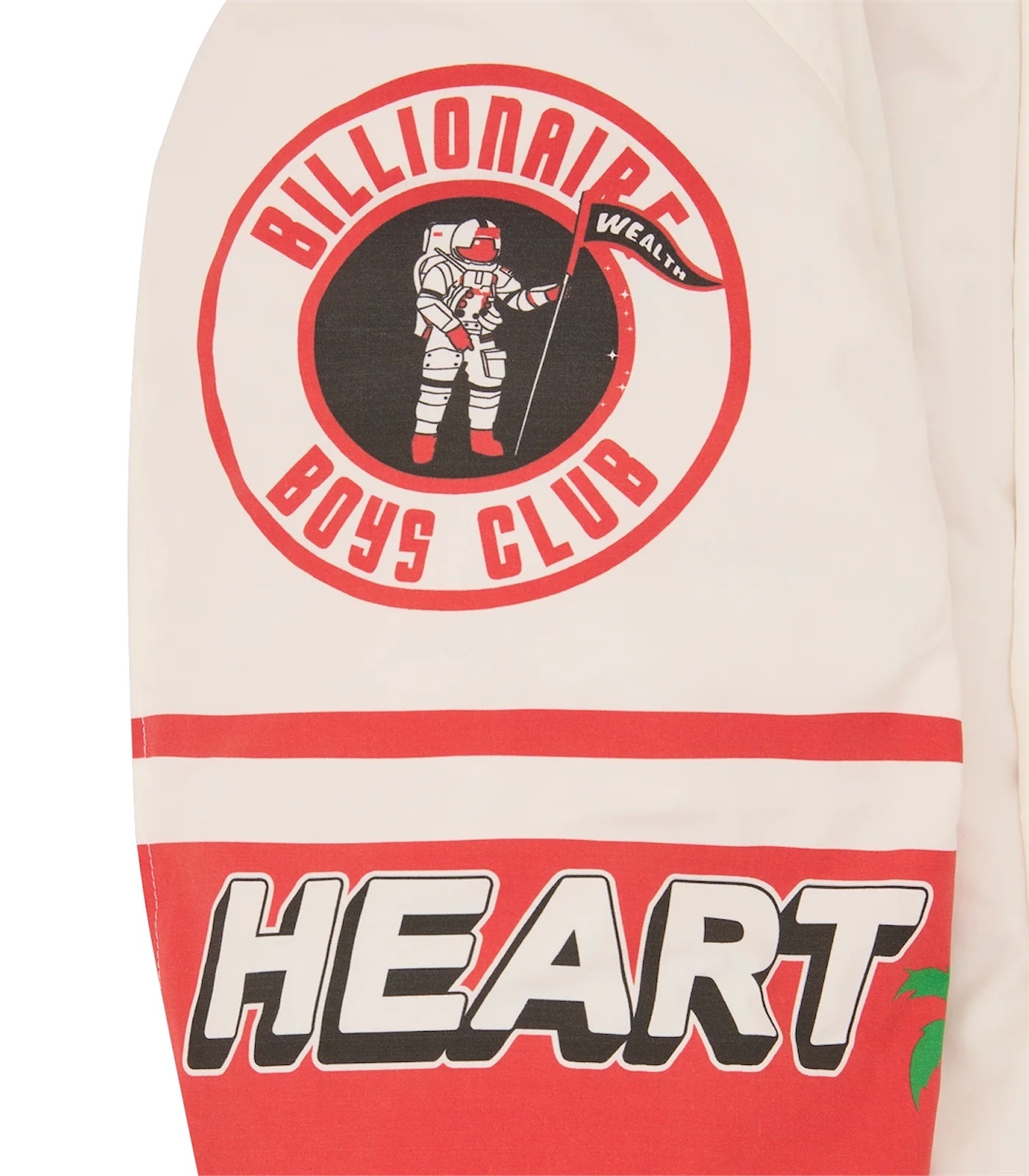 【Billionaire Boys Club-ビリオネアボーイズクラブ】 STADIUM BOMBER JACKET / WHITE/RED (ジャケット/ホワイト/レッド)