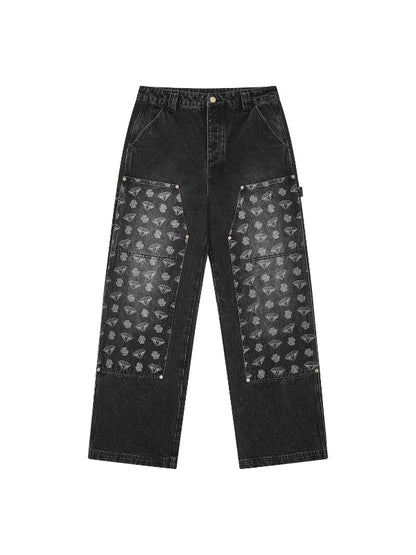 【Billionaire Boys Club-ビリオネアボーイズクラブ】 DIAMONDS & DOLLARS DENIM CARPENTER PANTS / BLACK (パンツ/ブラック)