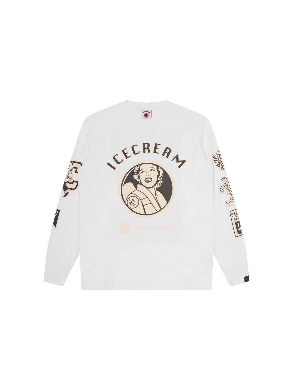 【ICE CREAM - アイスクリーム】MULTI GRAFPHIC LS TEE / WHITE (L.S/ホワイト)