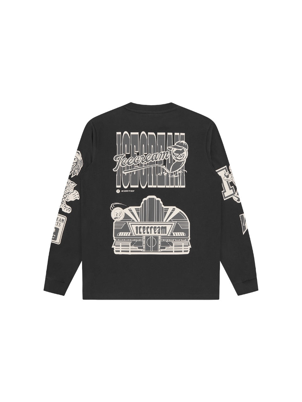 【ICE CREAM - アイスクリーム】MULTI GRAFPHIC LS TEE / BLACK (L.S/ブラック)