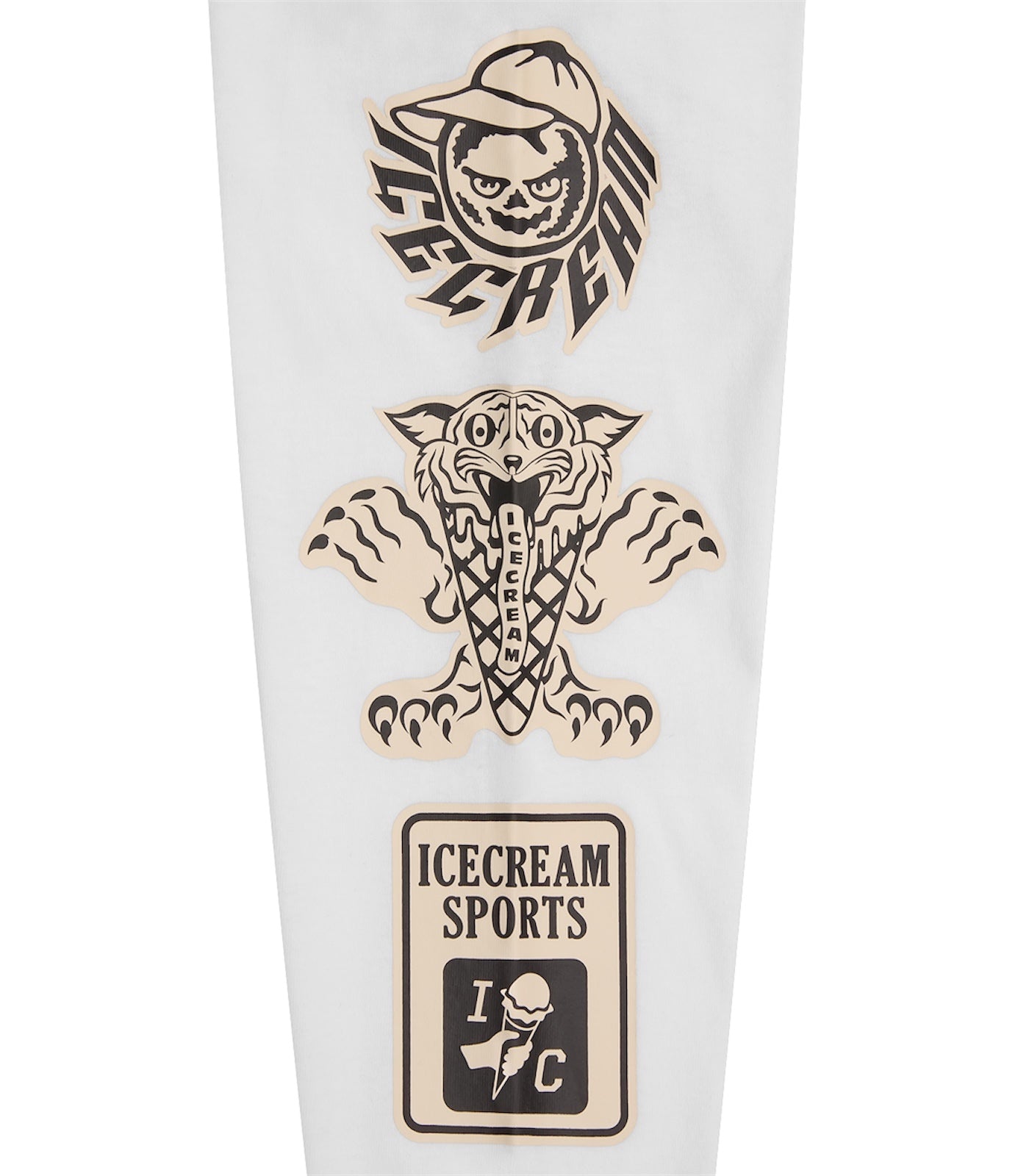 【ICE CREAM - アイスクリーム】MULTI GRAFPHIC LS TEE / WHITE (L.S/ホワイト)