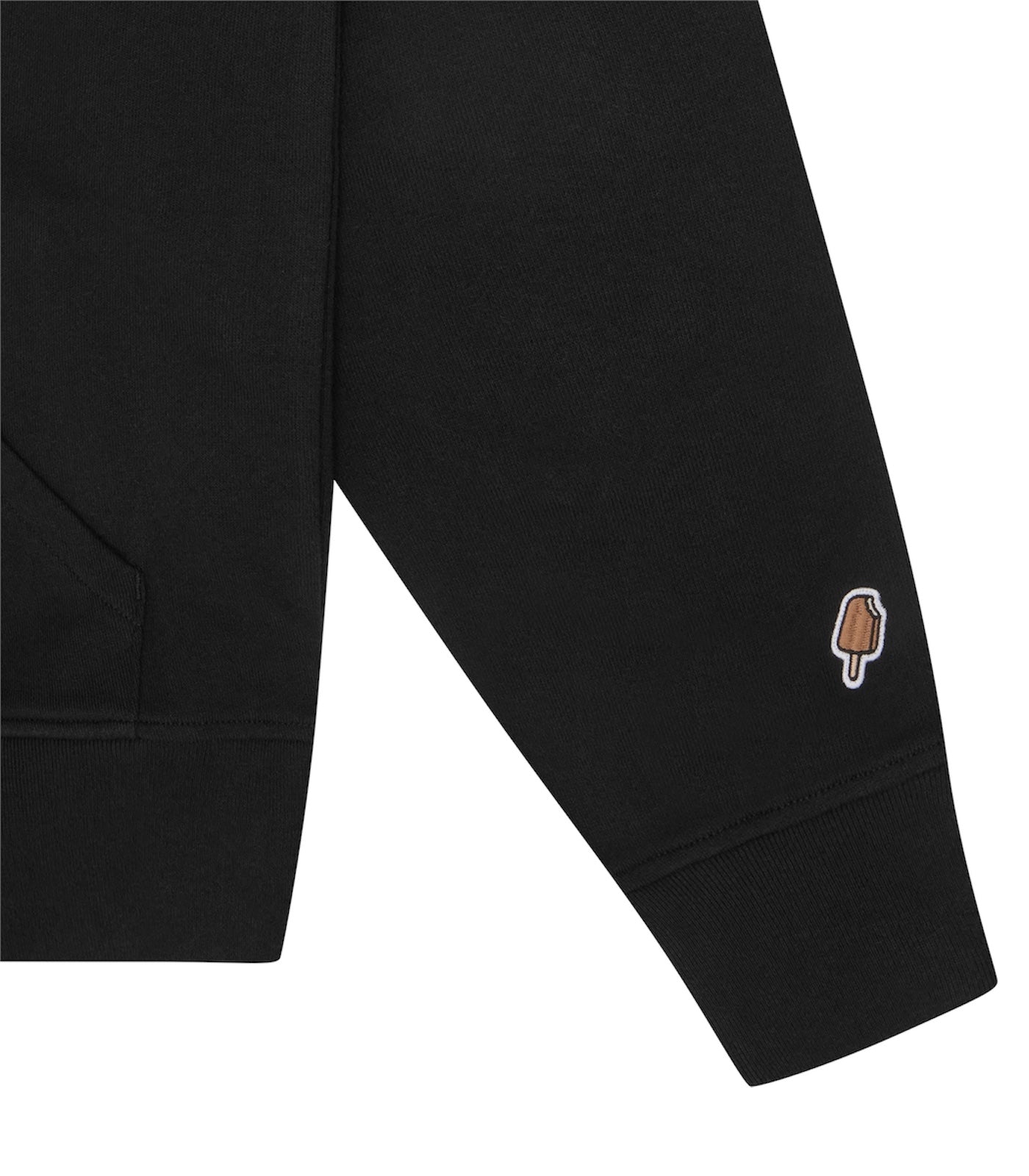 【ICE CREAM - アイスクリーム】CRYSTAL RUNNING DOG POPOVER HOOD / BLACK (フーディ/ブラック)