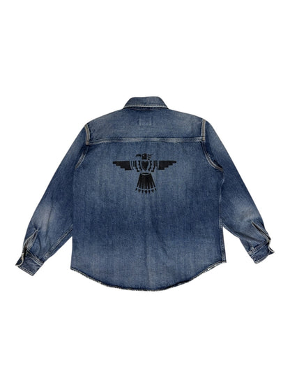 【EMOTIONALLY UNAVAILABLE - エモーショナリー アンアベイラブル】LATIN DENIM SHIRT / BLUE (シャツ/ブルー)