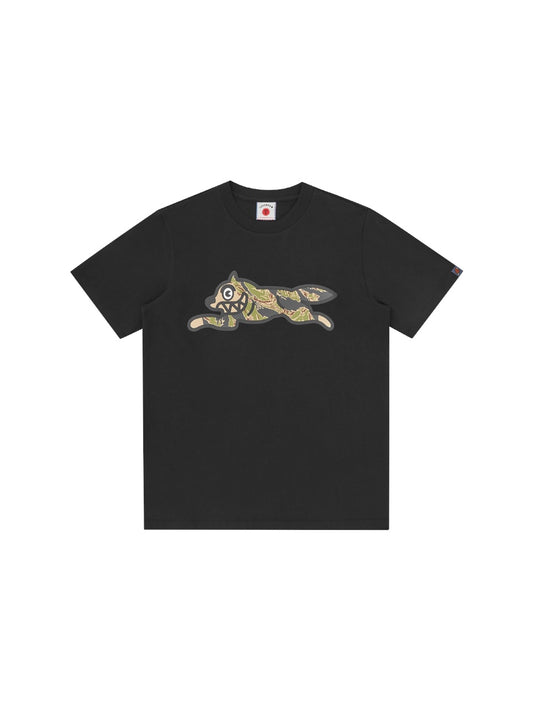 【ICE CREAM - アイスクリーム】TIGER STRIPE RUNNING DOG T-SHIRT / BLACK (S.S/ブラック)