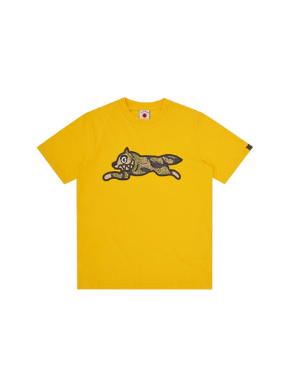 【ICE CREAM - アイスクリーム】TIGER STRIPE RUNNING DOG T-SHIRT / YELLOW (S.S/イエロー)