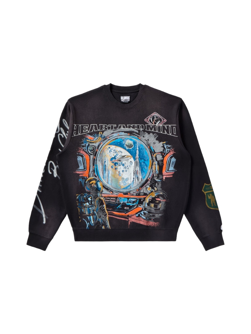 【Billionaire Boys Club-ビリオネアボーイズクラブ】 EXPROLE HEAVY WASHED TREATED / BLACK (スウェット/ブラック)