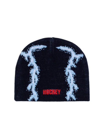 【HOCKEY - ホッケー 】HOCKEY LIGHTNING SKULLY BEANIE / BLACK (ビーニー/ブラック)