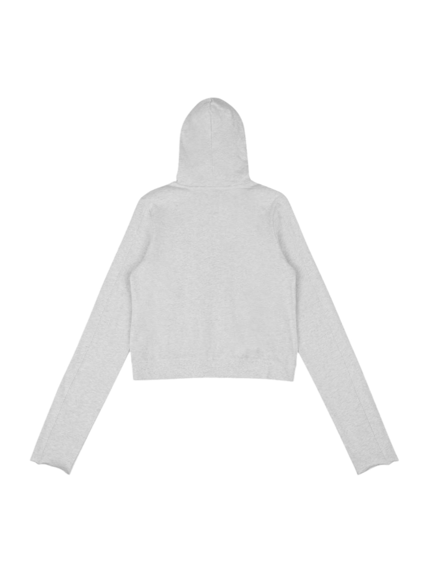 【entire studios - エンタイアスタジオ】LIGHTWEIGHT CROPPED ZIP-UP / HEATHER GREY (パーカー/ヘザーグレー)