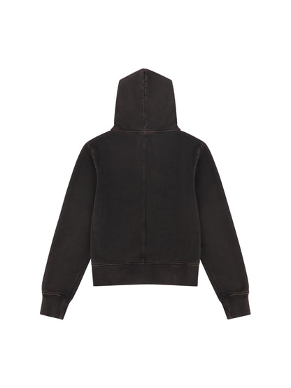 【entire studios - エンタイアスタジオ】SLIM ZIP UP / WASHED BLACK (パーカー/ウォッシュドブラック)