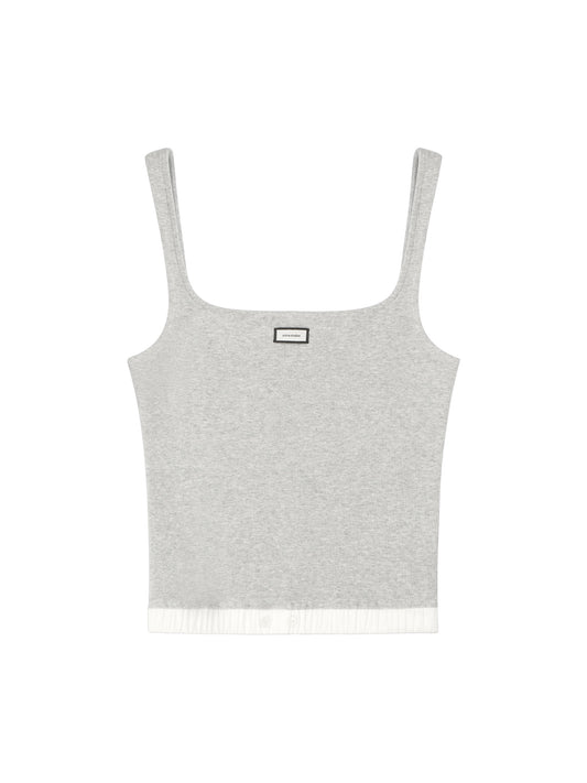 【entire studios - エンタイアスタジオ】LOUNGE TANK / PEBBLE (タンクトップ/ペブル)