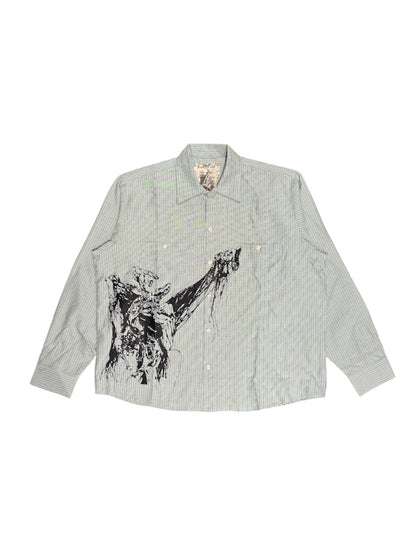 【BASKETCASE  - バスケットケース】TANGLE LOP LONG SLEEVE / GREEN (シャツ/グリーン)