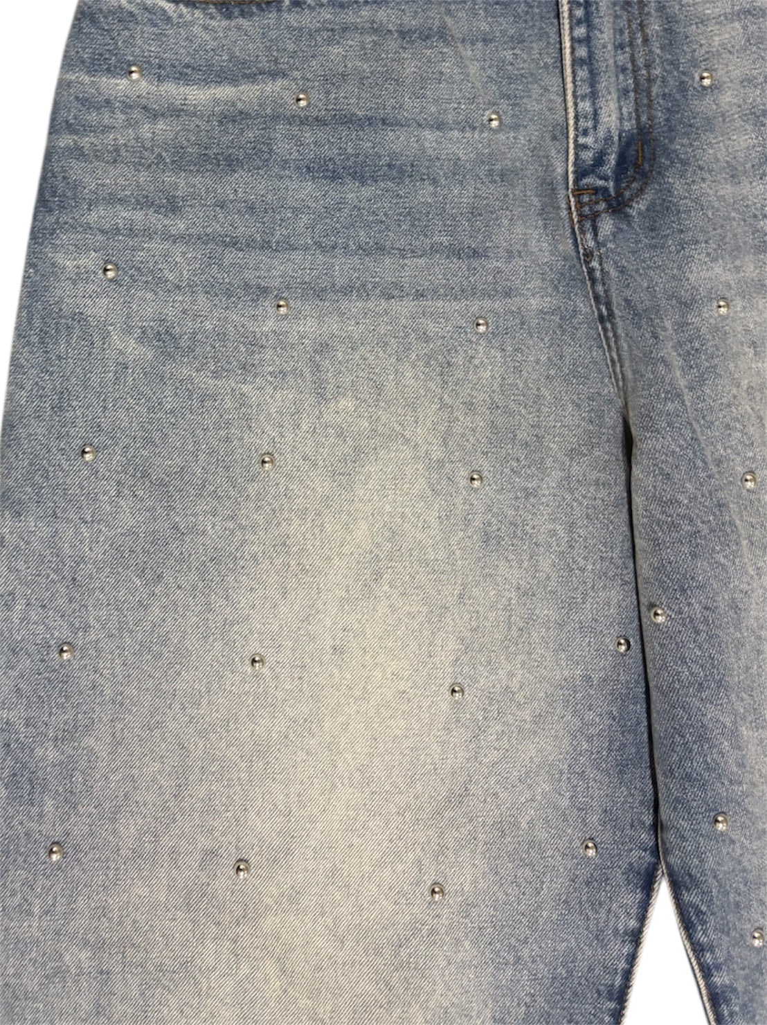 【BASKETCASE  - バスケットケース】LAX BAGGY STUDDED DENIM / WASHED BLUE (パンツ/ウォシュドブルー)