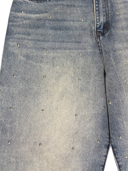 【BASKETCASE  - バスケットケース】LAX BAGGY STUDDED DENIM / WASHED BLUE (パンツ/ウォシュドブルー)
