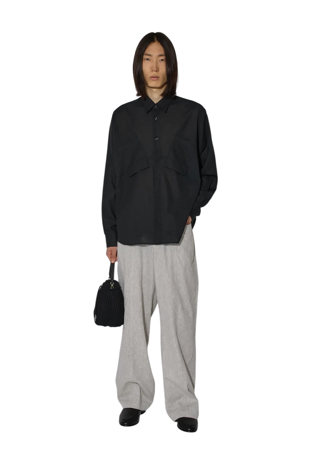 【_J. L - A. L_ - ジェイラル】Pieck Shirt / Black (シャツ/ブラック)