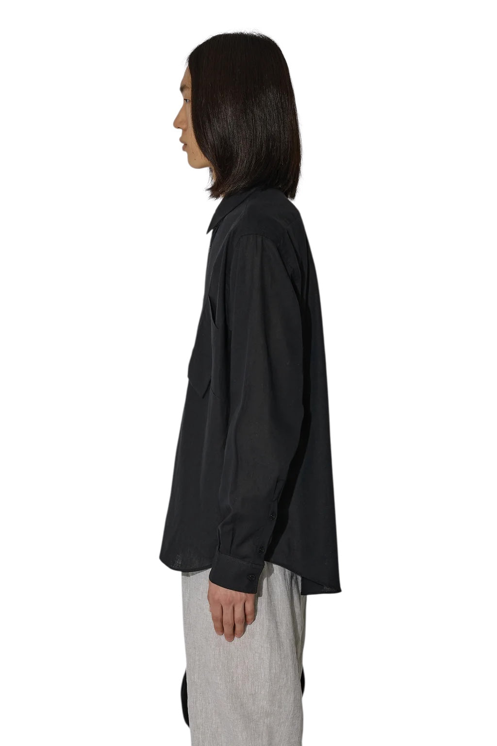 【_J. L - A. L_ - ジェイラル】Pieck Shirt / Black (シャツ/ブラック)