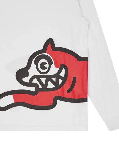 【ICE CREAM - アイスクリーム】JUMBO RUNNING DOG T-SHIRT / WHITE (L.S/ホワイト)